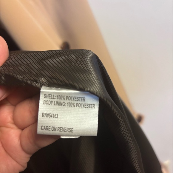 NWOT Calvin Klein Trench Coat 3/4 length. Double breasted with belt and lined. - Picture 10 of 11